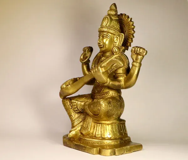 Maa_Saraswati_Pure_Brass_Idol