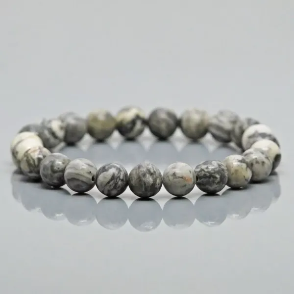 Grey_Jasper_Stone_Bracelet
