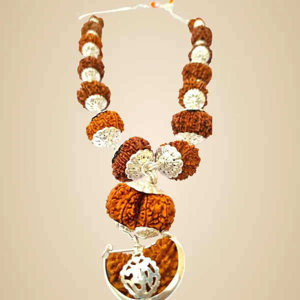 1_To14_Mukhi_Nepal_Siddha_Unisex_Mala_With_Gauri_Shankar_Rudraksha