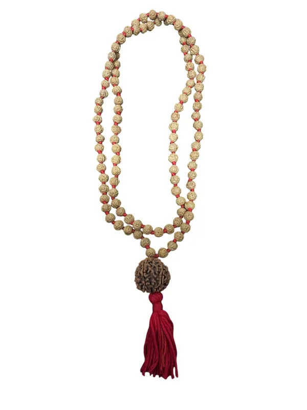 5_Mukhi_Chikna_Pathri_Mala_With_7_Mukhi_Nepal_Rudraksha