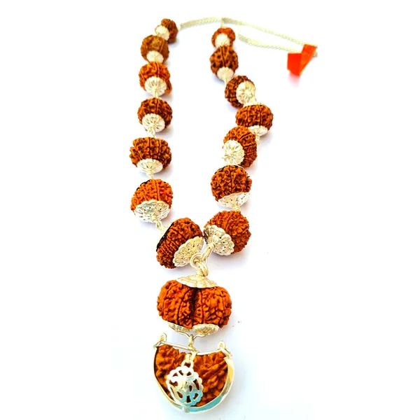 1_To14_Mukhi_Nepal_Siddha_Unisex_Mala_With_Gauri_Shankar_Rudraksha
