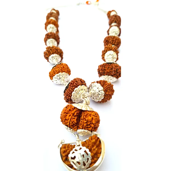 1_To14_Mukhi_Nepal_Siddha_Unisex_Mala_With_Gauri_Shankar_Rudraksha