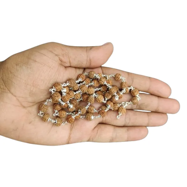Rudraksha_Mala_In_Pure_Silver_54+1_Beads