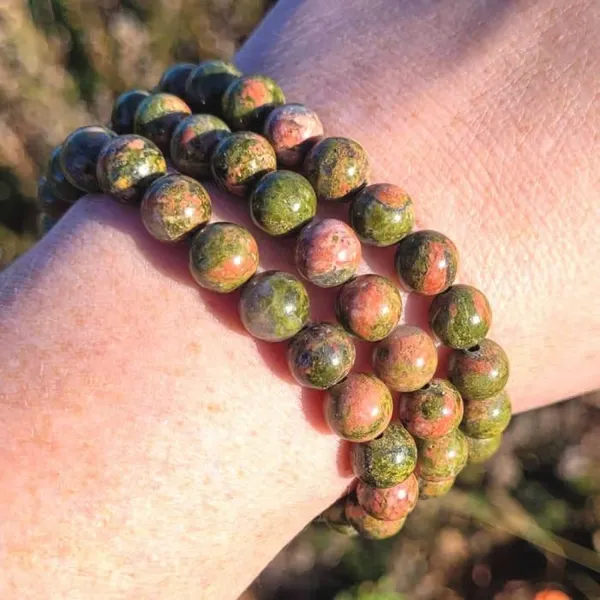 Unakite_Stone_Unisex_Bracelet