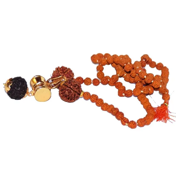 5_Mukhi_Rudraksha_Damru_Design_Kavach_Unisex_Mala