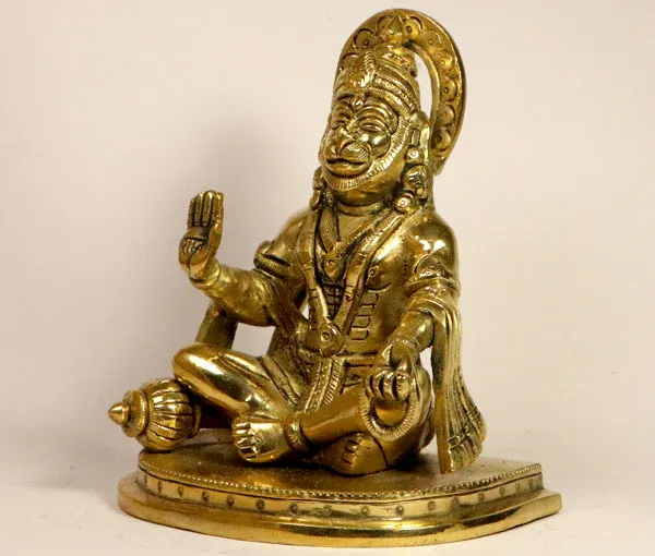 Hanumanji_Pure_Brass_Idol