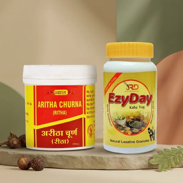 Vyas_Aritha_Churna_200_Gm_And_Ezyday_Kabz_Yog_120_Gm