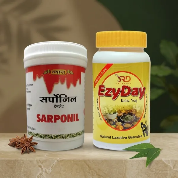 Sarponil_Tablet_100_Tab_And_Ezyday_Kabz_Yog_120_Gm