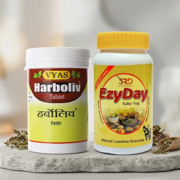 Harboliv_Tablet_100_Tab_And_Ezyday_Kabz_Yog_120_Gm