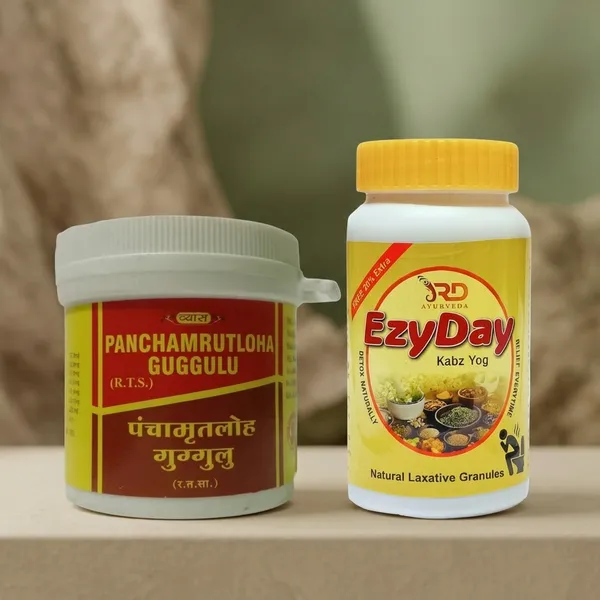 Panchamrit_Loha_Guggulu_50_Tab_And_Ezyday_Kabz_Yog_120_Gm
