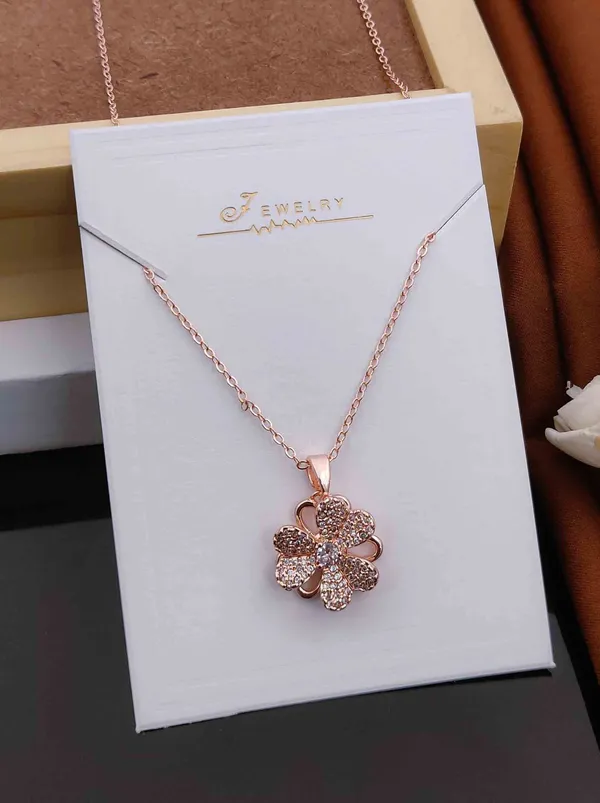 Gold_And_Pink_Premium_Alloy_Necklace_For_Women