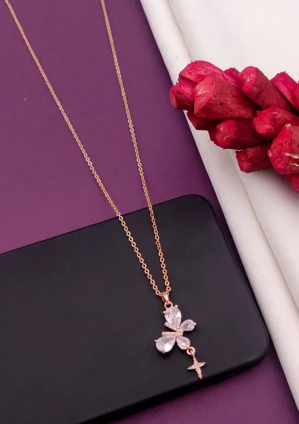 Gold_And_White_Premium_Alloy_Necklace_For_Women
