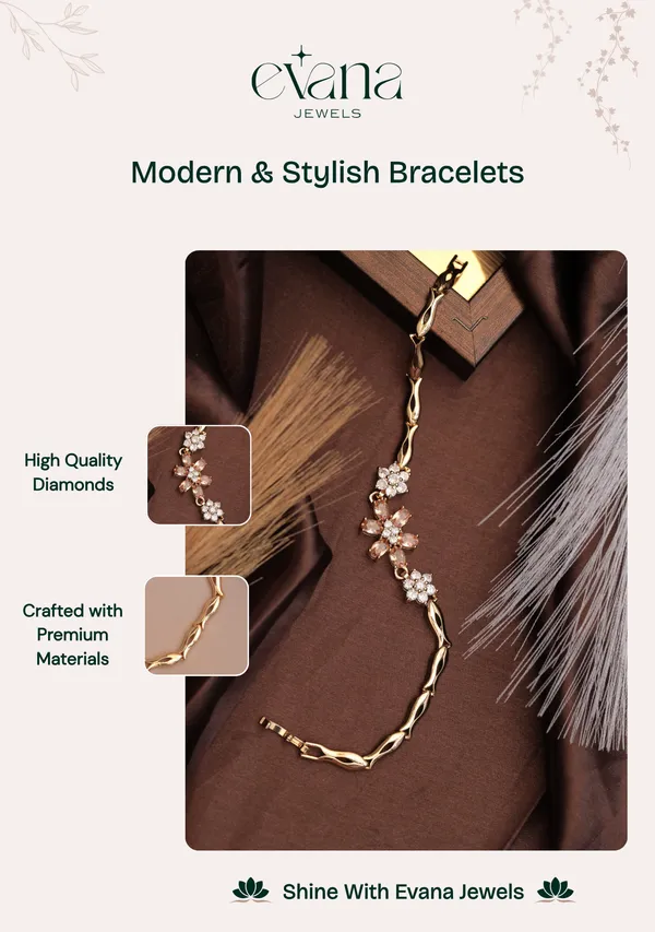 Gold_And_White_Premium_Alloy_Bracelet_For_Women