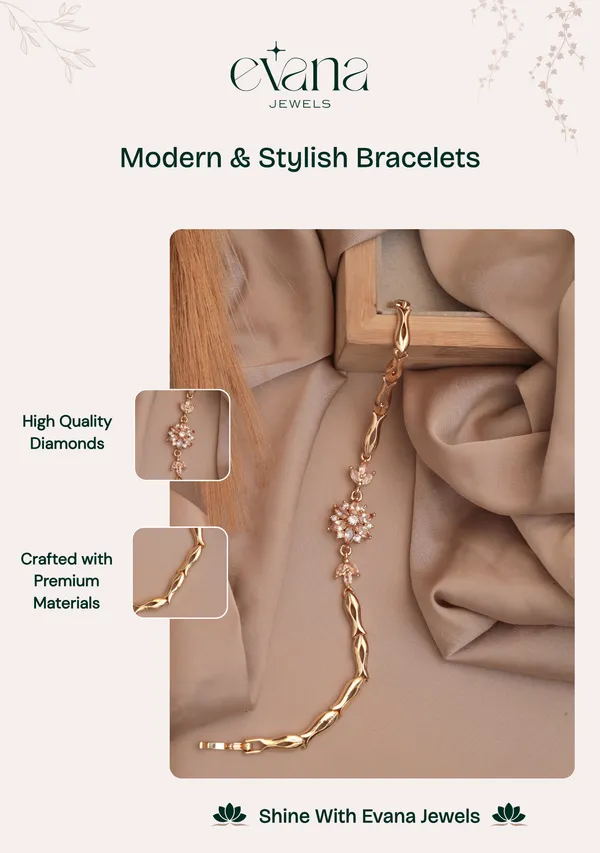 Gold_And_White_Premium_Alloy_Bracelet_For_Women