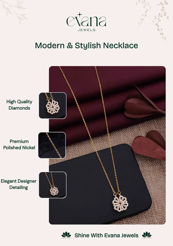 Gold_And_White_Premium_Alloy_Necklace_For_Women