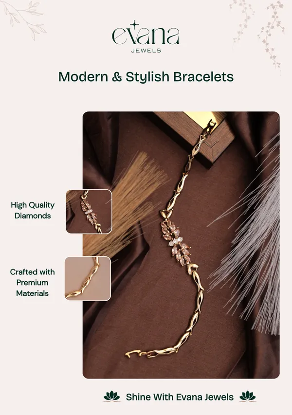 Gold_And_White_Premium_Alloy_Bracelet_For_Women
