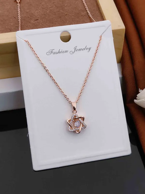 Gold_And_White_Premium_Alloy_Necklace_For_Women