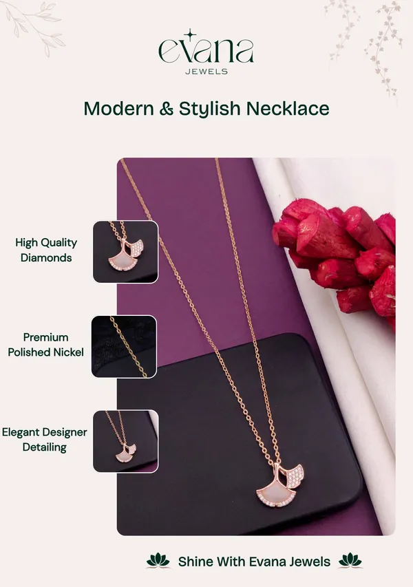 Gold_And_White_Premium_Alloy_Necklace_For_Women