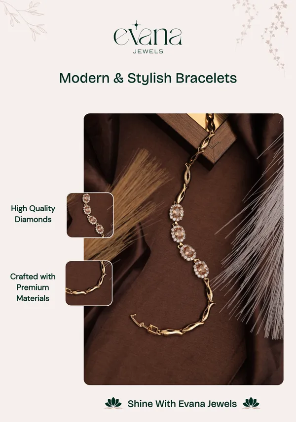 Gold_And_Pink_Premium_Alloy_Bracelet_For_Women