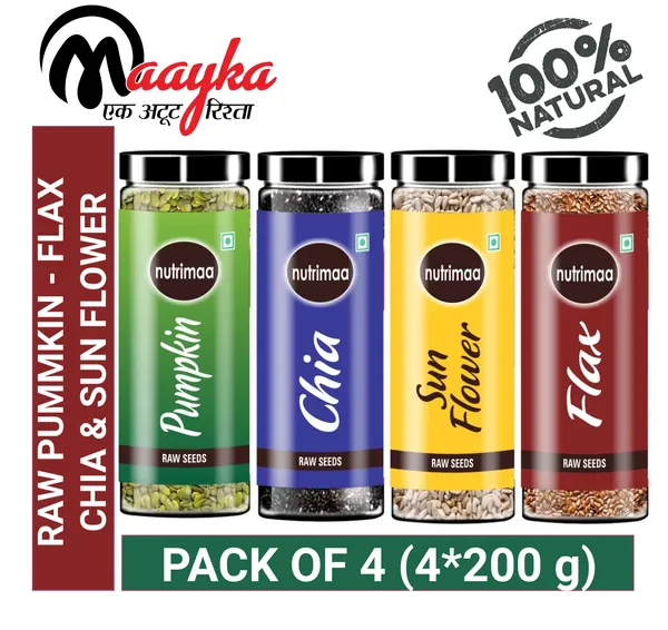 Pack_Of_4_Maayka_Premium_|_Pumpkin_Seeds_(200_Gram)_,_Raw_Chia_seeds_(200_Gram),_Flax_Seeds_(200_Gram)_,_Sunflower_seeds(200_Gram)_combo_for_Weight_Loss,_Strong_Bones,_Hair_growth_with_Fiber,_Calcium,_Magnesium_and_Zinc-_Combo(total_-_800gm)