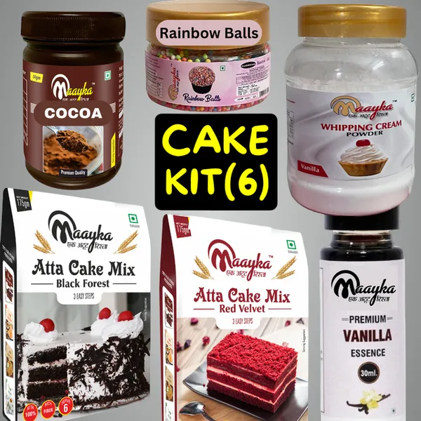 Pack_Of_6_Premium_|_Atta_Red_Velvet,_Atta_Black_Forest_,_Vanilla_Whipping_Cream_Powder,_Cocoa_Powder,_Vanilla_Essence_&_Rainbow_Balls