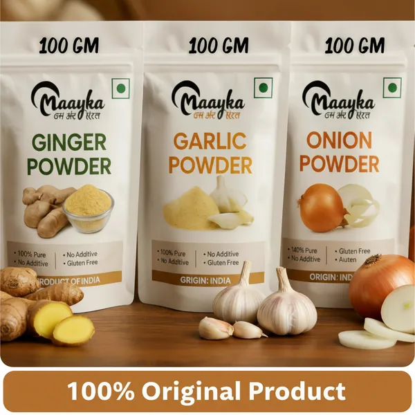 Pack_of_3_Ginger_Powder_100Gm_&_Garlic_Powder_100Gm_&_Onion_Powder_100_Gram_|Fresh,_Natural_Herbs,_Seasonings_|_Dry_Leaves_|_Grocery-Masala-Spices