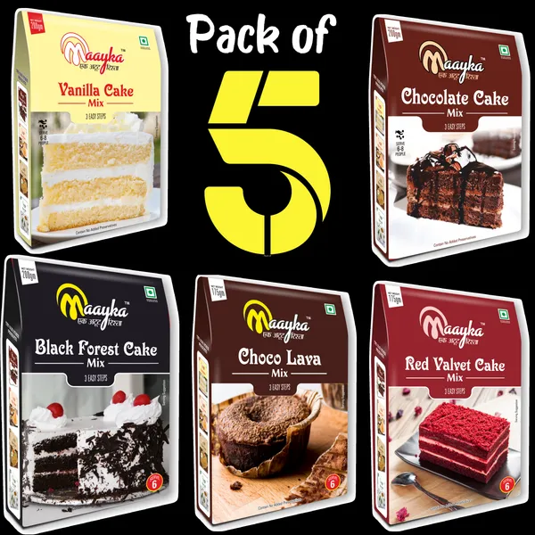 Pack_Of_5_Premium_Vanilla,_Black_Forest,_Chocolate_,_Red_Velvet_Cake_Mix_&_Brownie