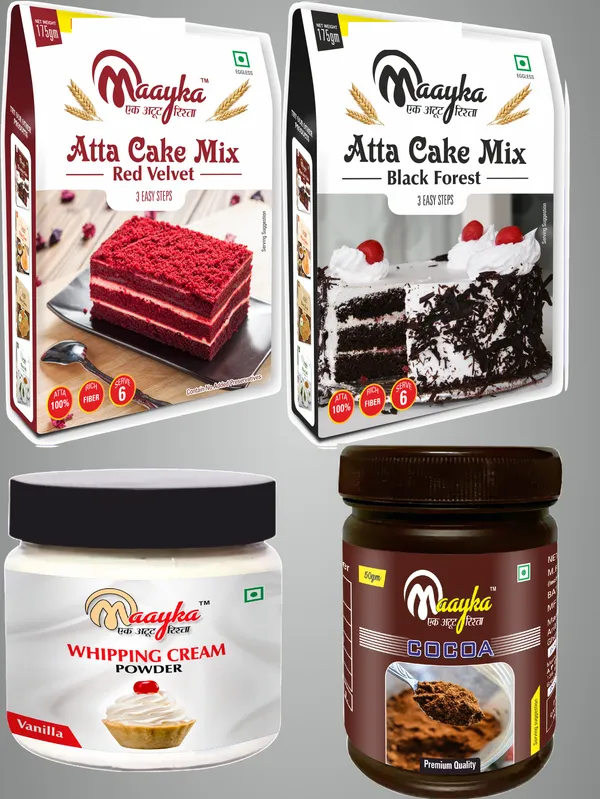 Pack_Of_4_Black_Forest_&_Red_Velvet_Cake_Mix,_Vanilla_Whipping_Cream_&_Cocoa_Powder