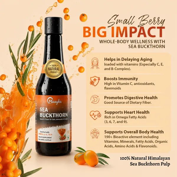Maayka_Premium_|_Sea_Buckthorn_Juice_-_2*_500_ml__(Pack_of_2)_|_Superfood_Herbal_Health_Drink_|_Rich_in_Omega_Fatty_Acids_&_Vitamin_C_|_Immunity_Booster_for_Skin,_Heart_&_Gut_Health