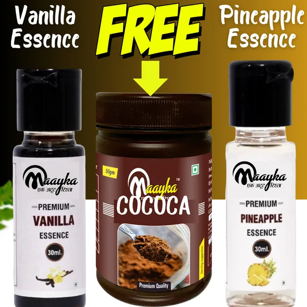 Pack_Of_3_Premium_Vanilla_Essence_Flavour_(30_Ml)_&_Pineapple_Essence_Flavour_(30_Ml)_And_Free_Cocoa_Powder_(50_G)_-_Total_110_Gram