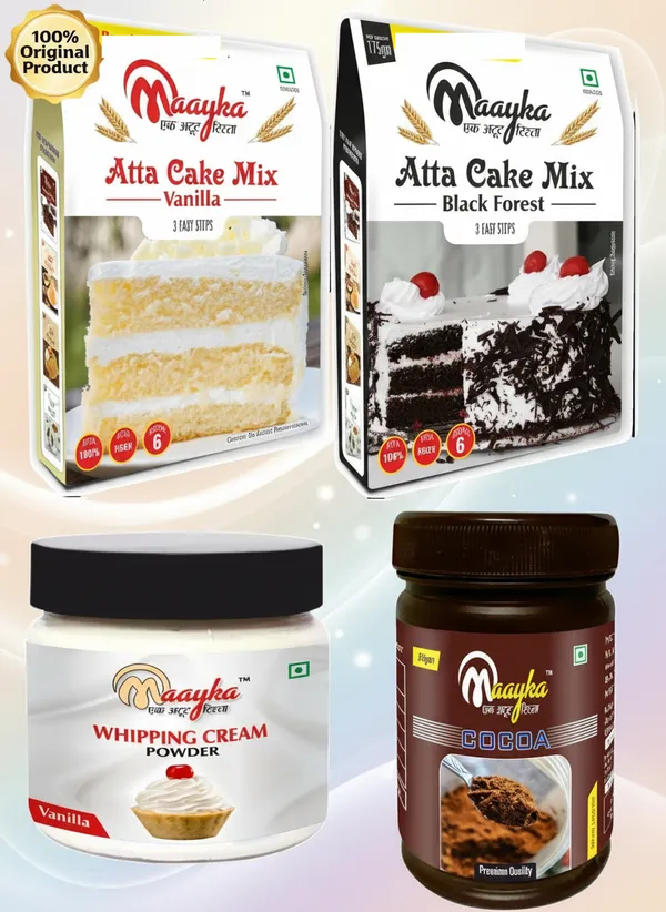 Pack_Of_4_Vanilla_&_Black_Forest_Cake_Mix,_Vanilla_Whipping_Cream_&_Cocoa_Powder