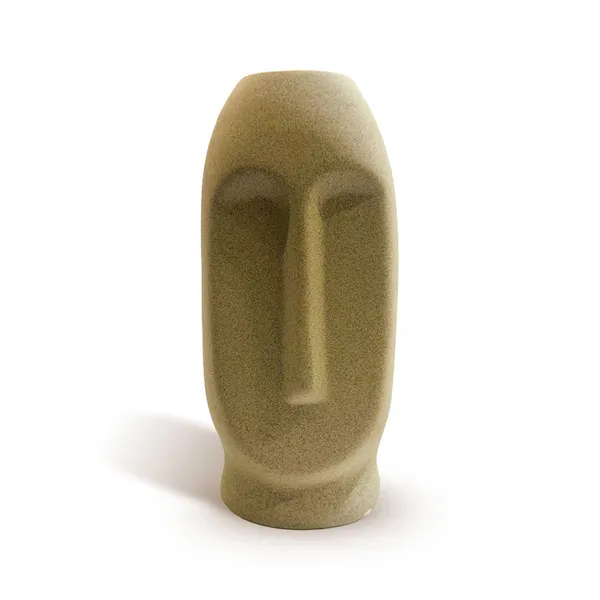 Beige_Ceramic_Face_Vase_Matte_For_Home,_Temple,_Office_Decor