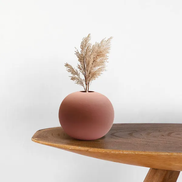 Pink_Ceramic_Round_Vase_For_Home,_Temple,_Office_Decor