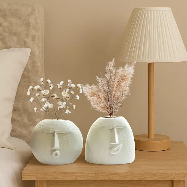 Beige_Ceramic_Kiss_Vase_Set_For_Home,_Temple,_Office_Decor