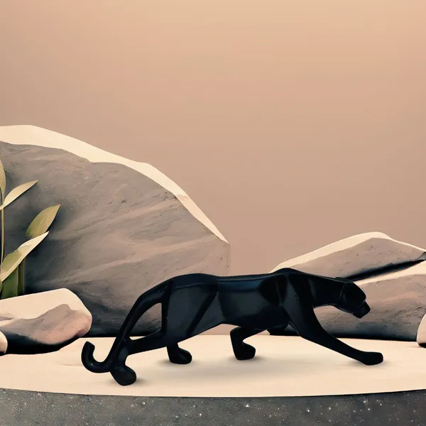 Black_Resin_Jaguar_Decorative_Piece_For_Home,_Temple,_Office_Decor