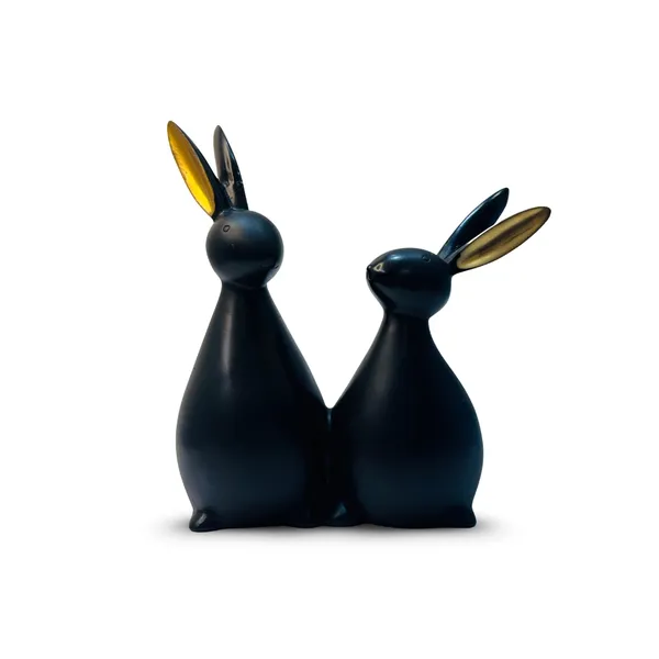 Black_Resin_Rabbit_Pair_Decorative_Piece_For_Home,_Temple,_Office_Decor