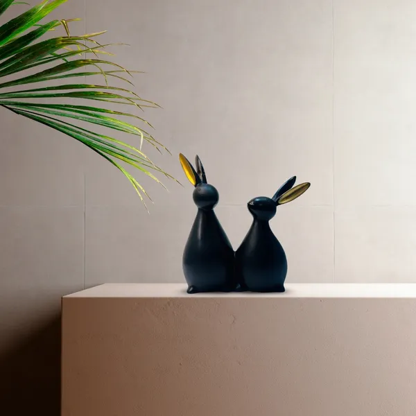 Black_Resin_Rabbit_Pair_Decorative_Piece_For_Home,_Temple,_Office_Decor
