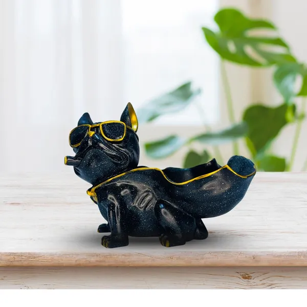 Black_Resin_Smoking_Dog_With_Tokri_Decorative_Piece_For_Home,_Temple,_Office_Decor
