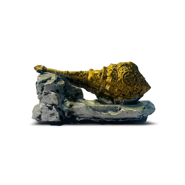 Grey_&_Gold_Resin_Hanuman_Gada_Divine_Idol_For_Home,_Temple,_Office_Decor