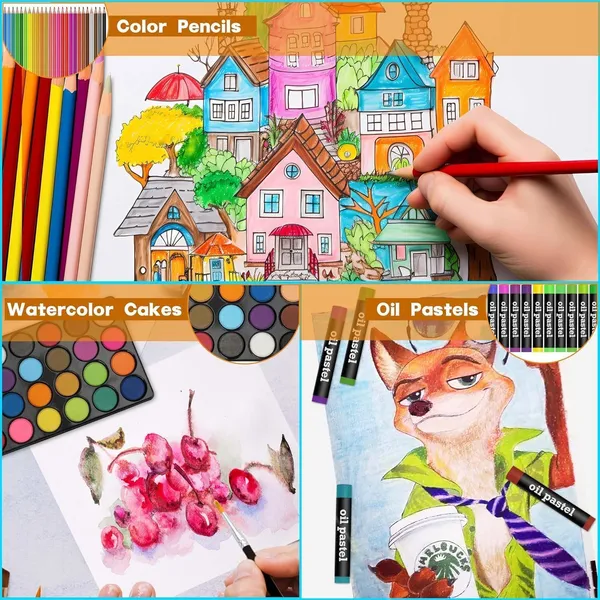 145-Piece_Art_Supplies_Set_For_Kids_(_Multicolor)