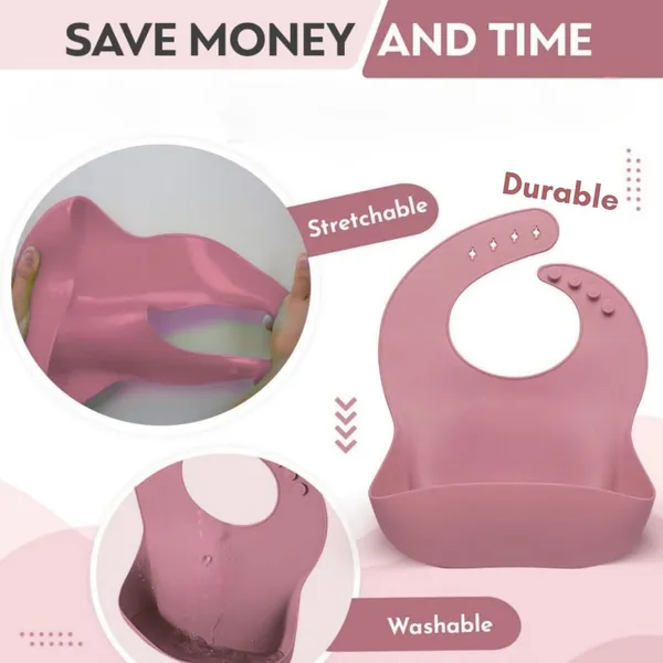 Pink_Bpa_Free_6Pcs_Silicone_Baby_Feeding_Set_-_Dishwasher_Safe_Toddler_&_Baby