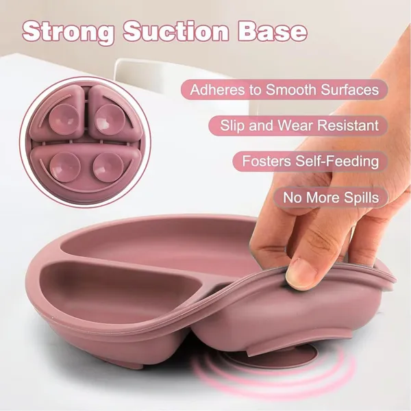 Pink_Bpa_Free_6Pcs_Silicone_Baby_Feeding_Set_-_Dishwasher_Safe_Toddler_&_Baby
