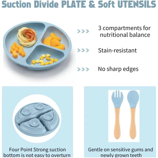 Sky_Blue_Bpa_Free_6Pcs_Silicone_Baby_Feeding_Set_-_Dishwasher_Safe_Toddler_&_Baby