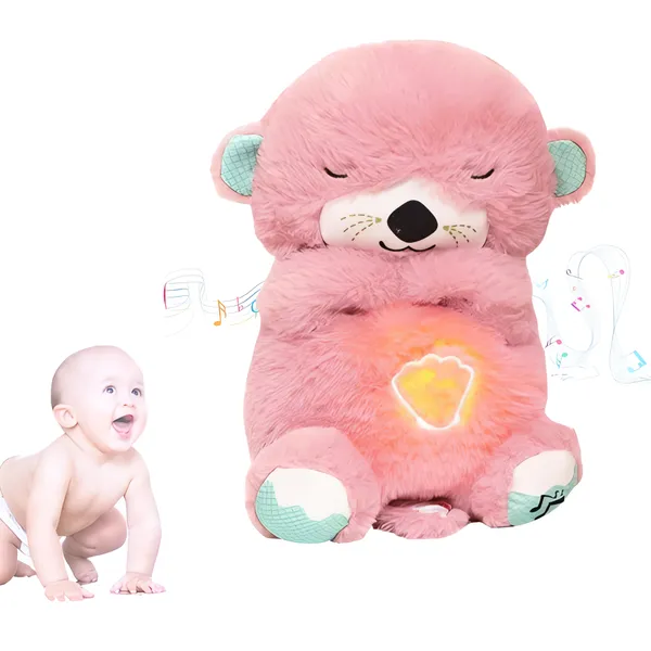 Multicolor_Breathing_Teddy_Otter_Plush_Sleep_Toy_With_Soothing_Music,_Glowing_Lights_&_Rhythmic_Motion_Ͽ�Sensory_Comfort_For_Babies_&_Kids_Valentine_&_Baby_Shower_Giftnursery_Decor_Item