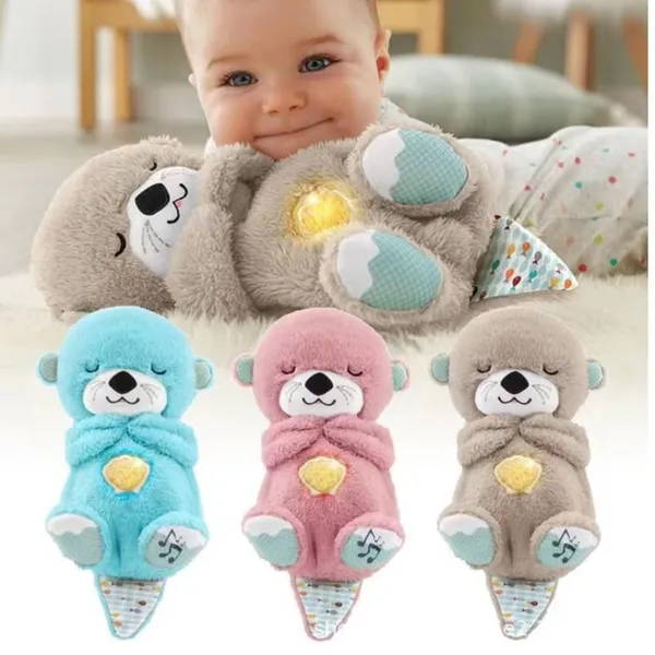 Breathing_Teddy_Bear_Otter_Soft_Toys_for_Kids_Baby_Girls_Wine_Colour_|_Glowing_Music_for_Baby_Sensory_Sleep_|_Lights_Rhythmic_Simulation_Plush_with_Soothing_Sound_|_Best_Birthday_Gift_(Multicolor)