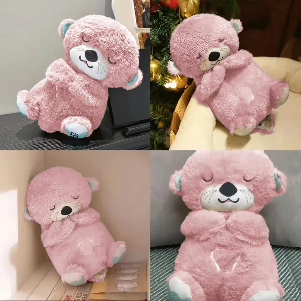 Breathing_Teddy_Bear_Otter_Soft_Toys_for_Kids_Baby_Girls_Wine_Colour_|_Glowing_Music_for_Baby_Sensory_Sleep_|_Lights_Rhythmic_Simulation_Plush_with_Soothing_Sound_|_Best_Birthday_Gift_(Multicolor)