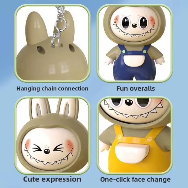 Multicolor_Labubu_Cute_Style_Changeable_Face_Cartoon_Keychain_3_Different_Face_Reactions_Face_Changing_Doll_Key_Holder