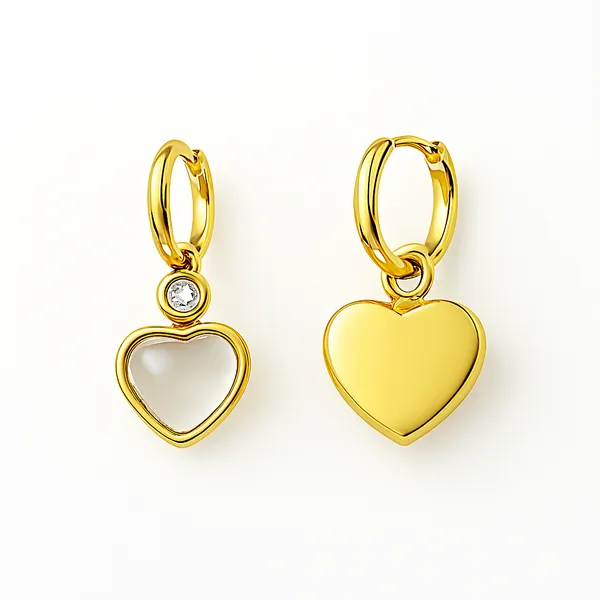 White_Heart_Drop_Hoop_Earring_For_Women