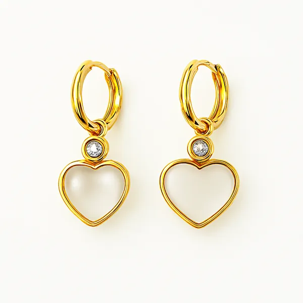White_Heart_Drop_Hoop_Earring_For_Women