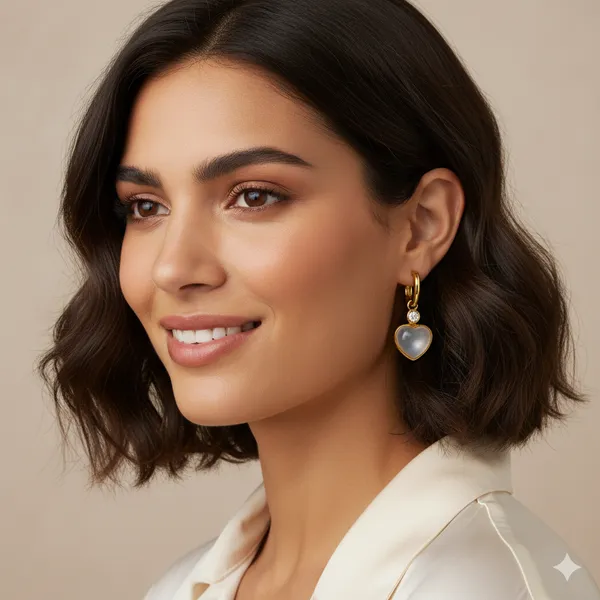 White_Heart_Drop_Hoop_Earring_For_Women